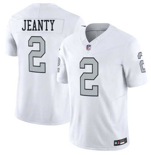 Men & Women & Youth Las Vegas Raiders #2 Ashton Jeanty White 2025 F.U.S.E. Vapor Stitched Jerseys->las vegas raiders->NFL Jersey